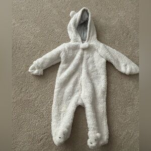 Carter's Soft White Fleece Footie